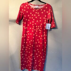 LuLaRoe Polka Dot Fitted Dress